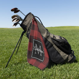 Red Buffalo Play | Persoonlijk Initiaal | Cadeau Golfhanddoek