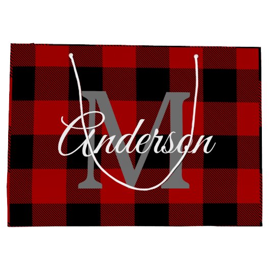 Red Buffalo Play | Persoonlijk Initiaal | Cadeau Groot Cadeauzakje (Achterkant)