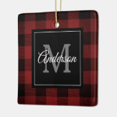 Red Buffalo Play | Persoonlijk Initiaal | Cadeau Keramisch Ornament (Links)