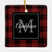 Red Buffalo Play | Persoonlijk Initiaal | Cadeau Keramisch Ornament (Voorkant)