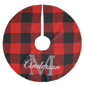 Red Buffalo Play | Persoonlijk Initiaal | Cadeau Kerstboom Rok (Voorkant)