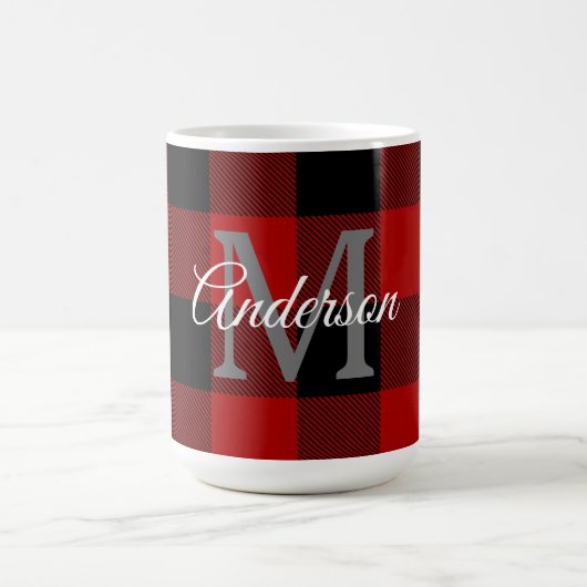 Red Buffalo Play | Persoonlijk Initiaal | Cadeau Koffiemok (Center)