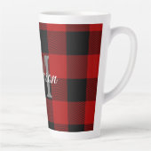 Red Buffalo Play | Persoonlijk Initiaal | Cadeau Latte Mok (Rechts)