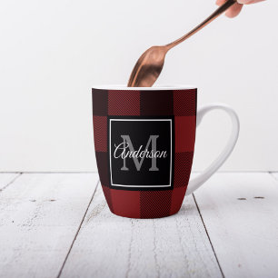 Red Buffalo Play Persoonlijk Initiaal Cadeau Latte Mok