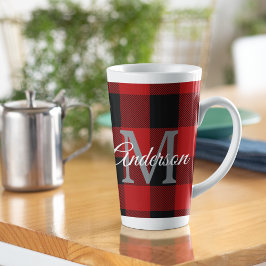 Red Buffalo Play | Persoonlijk Initiaal | Cadeau Latte Mok