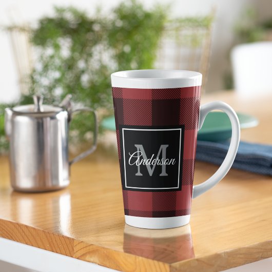 Red Buffalo Play | Persoonlijk Initiaal | Cadeau Latte Mok