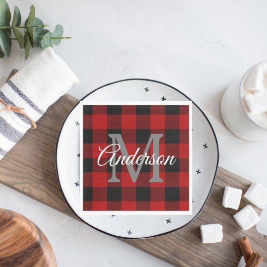 Red Buffalo Play | Persoonlijk Initiaal | Cadeau Servet