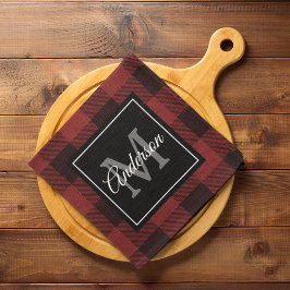 Red Buffalo Play | Persoonlijk Initiaal | Cadeau Theedoek