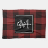 Red Buffalo Play | Persoonlijk Initiaal | Cadeau Theedoek (Horizontaal)