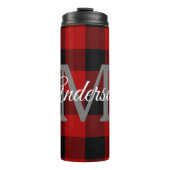 Red Buffalo Play | Persoonlijk Initiaal | Cadeau Thermosbeker (Voorkant)