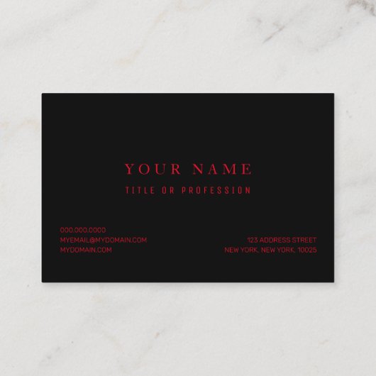 Red Buffalo Play | Persoonlijk Initiaal | Cadeau Visitekaartje (Achterkant)