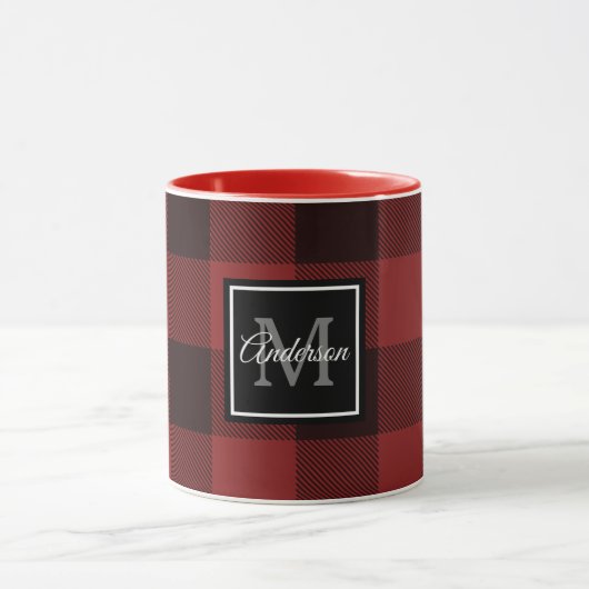 Red Buffalo Play | Persoonlijk Initiaal | CadeauMo Mok (Midden)