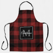 Red Buffalo Play | Persoonlijk Initiaal | Gift Apr Schort (Voorkant)