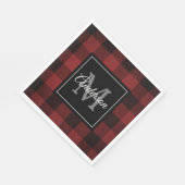 Red Buffalo Play | Persoonlijk Initiaal | Gift Nap Servet (Hoek)