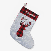 Red Buffalo Play Reindeer Snowflakes Kleine Kerstsok (Voorkant (Hangend))