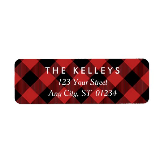 Red Buffalo Play Return Address Label (Voorkant)