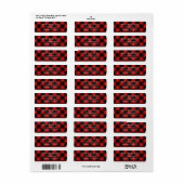Red Buffalo Play Return Address Label (Full Sheet)