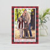 Red Buffalo Plays Feestdagenkaart (Staand voorkant)