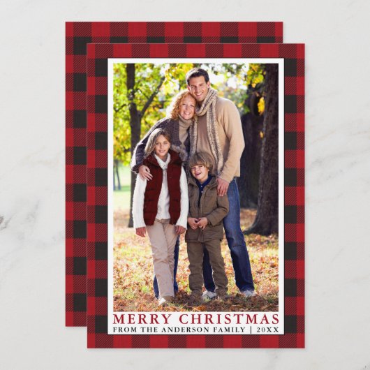 Red Buffalo Plays Feestdagenkaart (Voorkant / Achterkant)