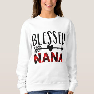 Red Buffalo Pset Blessed Nana Kerstmis. Trui