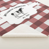 Red Buffalo Pset Boerderij Koe Sherpa Blanket Sherpa Deken (3/4)