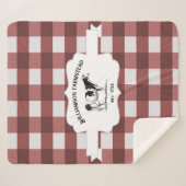 Red Buffalo Pset Boerderij Koe Sherpa Blanket Sherpa Deken (Voorkant (horizontaal))