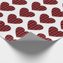 Red Buffalo Pset Check Hartsland Rustig Cadeaupapier