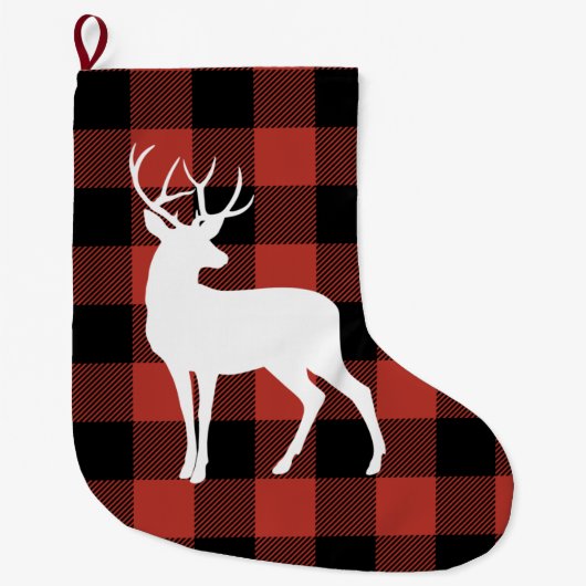  Red Buffalo Pset & Deer Grote Kerstsok (Voorkant)