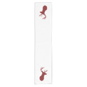 Red Buffalo Pset Deer Head Short Table Runner Korte Tafelloper (Voorkant)