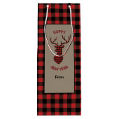 Red Buffalo Pset Deer Head Wijn Cadeautas (Achterkant)