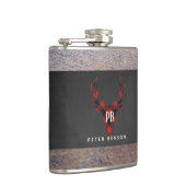 Red Buffalo Pset Deer Monogram Heupfles (Rechts)