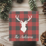 Red Buffalo Pset & Deer | Persoonlijke naam Cadeau Stenen Onderzetter<br><div class="desc">Omarm de rustieke charme van het grote buitenleven met onze Red Buffalo Plaid & Deer Gepersonaliseerde Naam Gift! Of je nu voor jezelf winkelt of op zoek bent naar een doordacht cadeau,  dit ontwerp brengt een vleugje wildernis bij elke gelegenheid.</div>