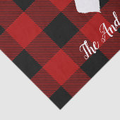 Red Buffalo Pset & Deer | Persoonlijke naam Cadeau Tissuepapier (Detail)