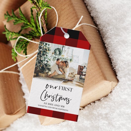 Red Buffalo Pset en onze eerste kerst Cadeaulabel