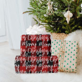 Red Buffalo Pset en vrolijk kerstfeest Cadeaupapier