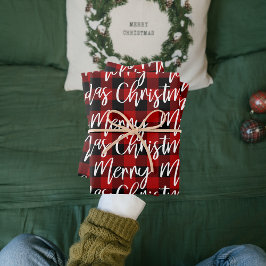 Red Buffalo Pset en vrolijk kerstfeest Inpakpapier Vel