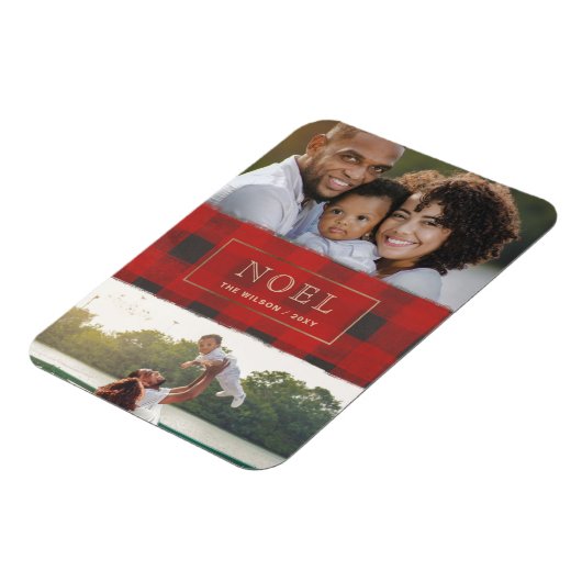 Red Buffalo Pset Gold Lijst NOEL Multiple Photo Magneet (Linkerzijde)
