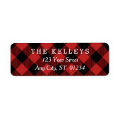 Red Buffalo Pset II Return Address Label (Voorkant)