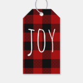 Red Buffalo Pset & Joy | Happy Holiday Cadeaulabel (Voorkant)