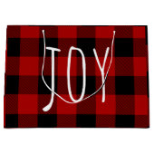 Red Buffalo Pset & Joy | Happy Holiday Groot Cadeauzakje (Voorkant)