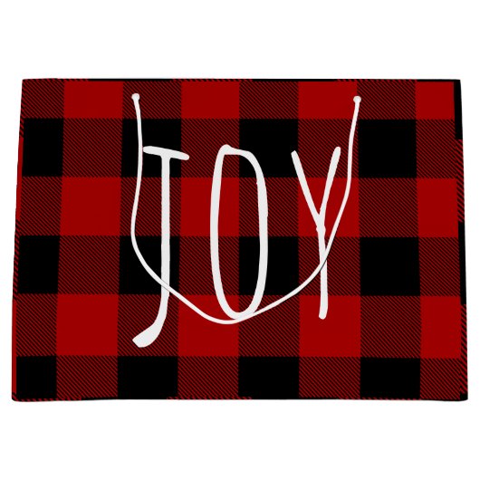 Red Buffalo Pset & Joy | Happy Holiday Groot Cadeauzakje (Voorkant)