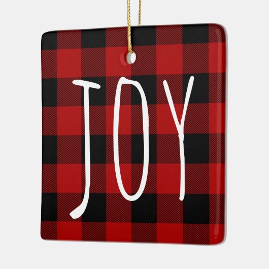 Red Buffalo Pset & Joy | Happy Holiday Keramisch Ornament (Links)