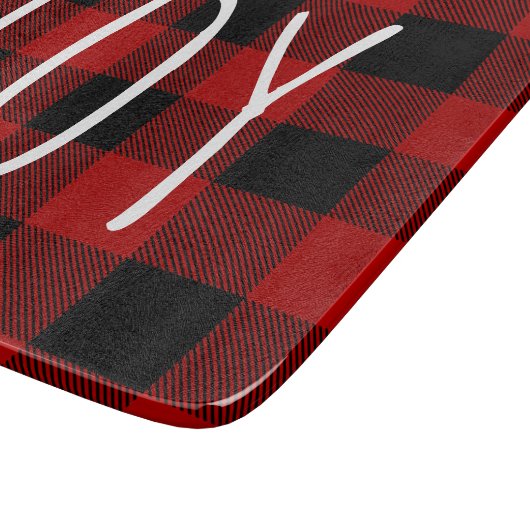 Red Buffalo Pset & Joy | Happy Holiday Snijplank (Hoek)