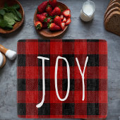 Red Buffalo Pset & Joy | Happy Holiday Snijplank