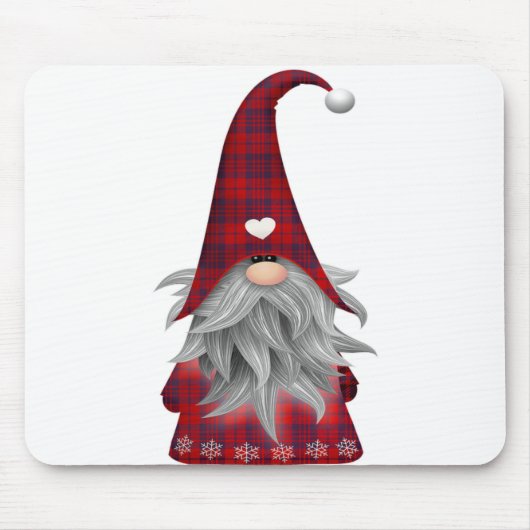 Red Buffalo Pset-kerstfeest Gnome Muismat (Voorkant)