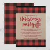 Red Buffalo Pset-kerstfeest Kaart (Voorkant / Achterkant)