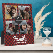 Red Buffalo Pset Lumberjack Family Photo Collage Fotoplaat (Zijkant)