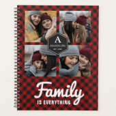 Red Buffalo Pset Lumberjack Family Photo Collage Planner (Voorkant)