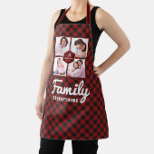 Red Buffalo Pset Lumberjack Family Photo Collage Schort (Insitu)