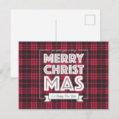 Red Buffalo Pset Merry kerst Briefkaart (Voorkant / Achterkant)